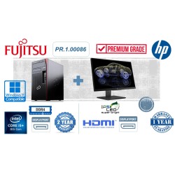 Refurbished Line: SET PC FUJITSU P758 TOWER i5-8400|16GB/R4|SSD-512GB|2Y|REF + MON. HP Z23N BLACK|23"|HDMI|DP|VGA|1920*1200|1Y|F.REF